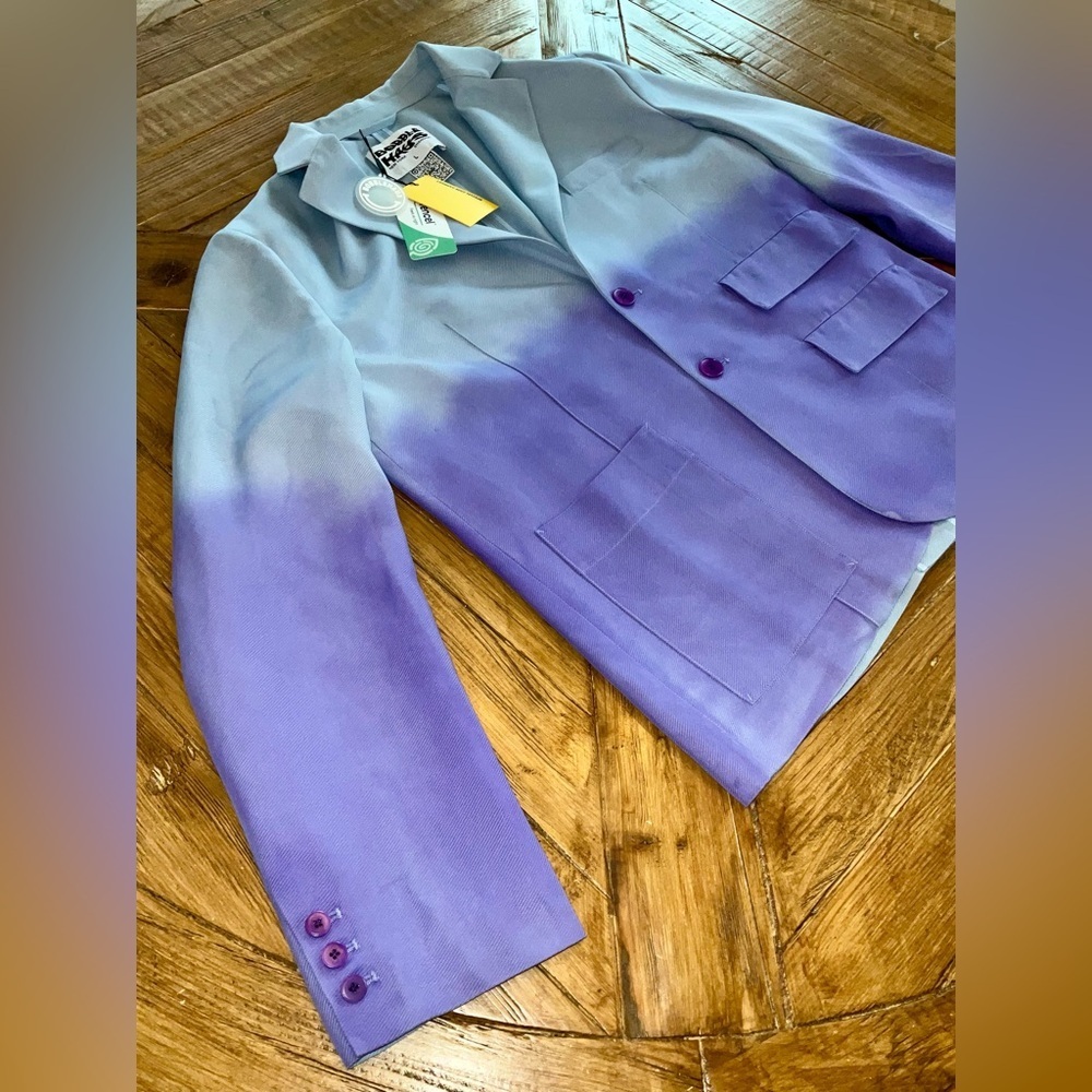 Bobblehaus UO Exclusive Ombré Tencel Twill Blazer - nwt - size large - unique - Picture 11 of 16